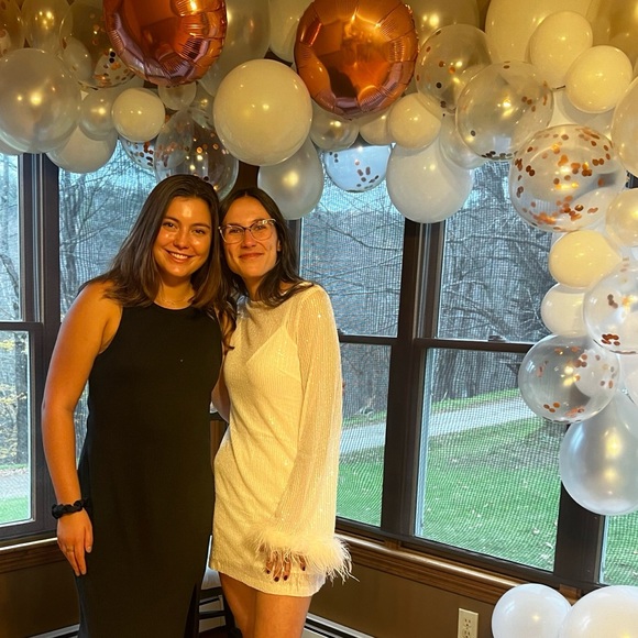 Lulu’s Sequin White Dress - Picture 2 of 5